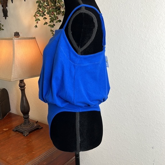 NWT Free People | Marissa primary Blue Bodysuit | Size Medium - Picture 5 of 14